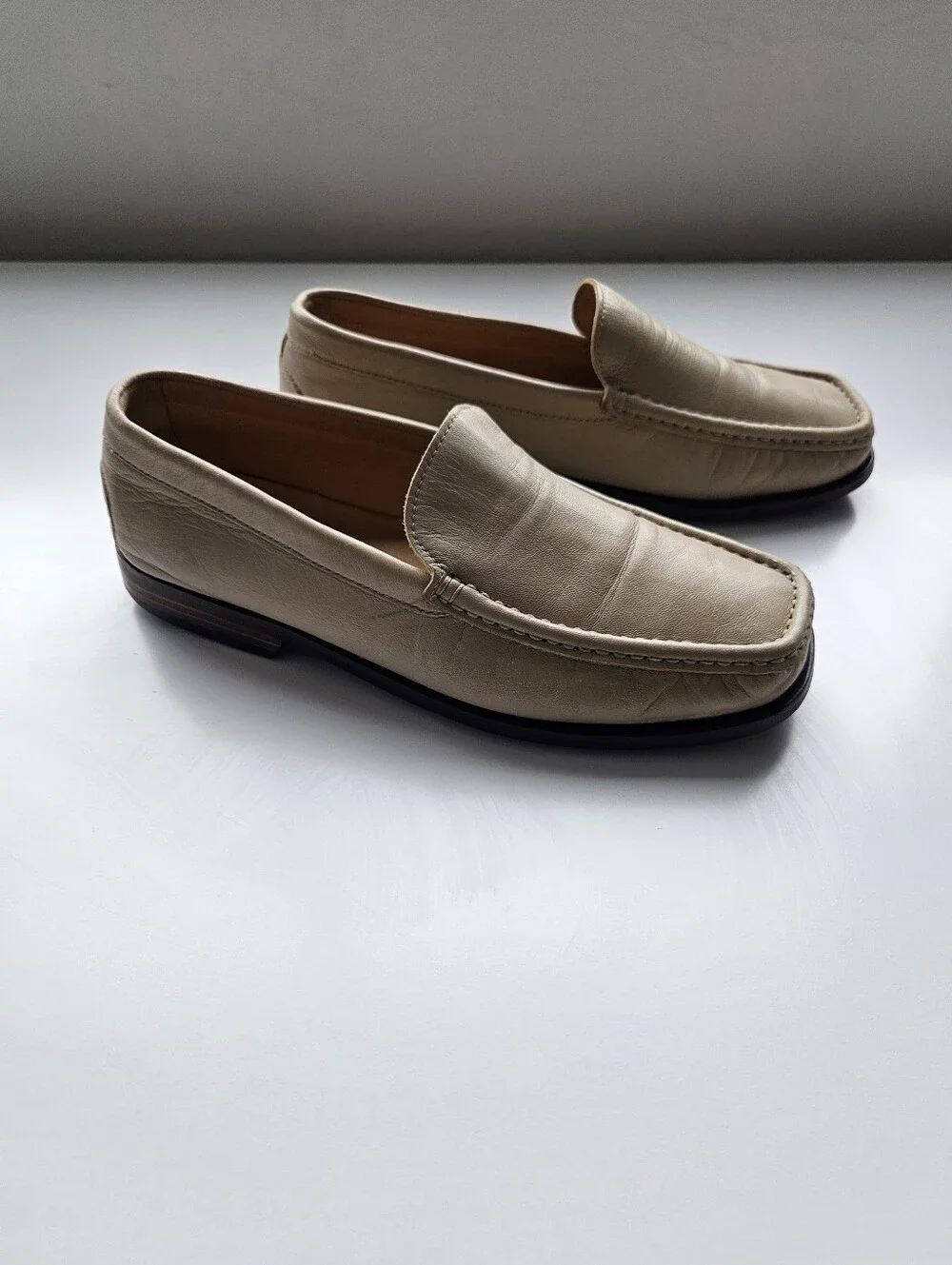 Ernesto Dolani Italian Square Toe Flat Slip On Loafer